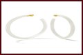 White Hoop Earrings a la Tracee Ellis Ross’ Alison Lou Pair
